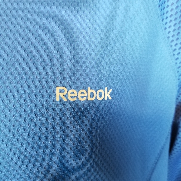 Reebok Mens Compression Shirt Sz 2XL Blue Stretch - Picture 3 of 9